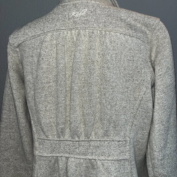 KUHL SAVINA OATMEAL SWEATER KNIT FLEECE BUTTON UP COAT JACKET - EUC -  WOMEN'S M - Picture 9 of 15